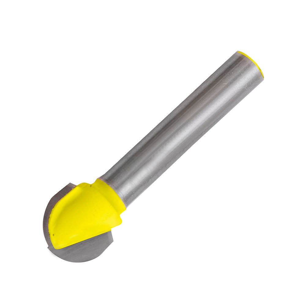 Broca para router de acero de media caña 3/8" zanco de 1/4"