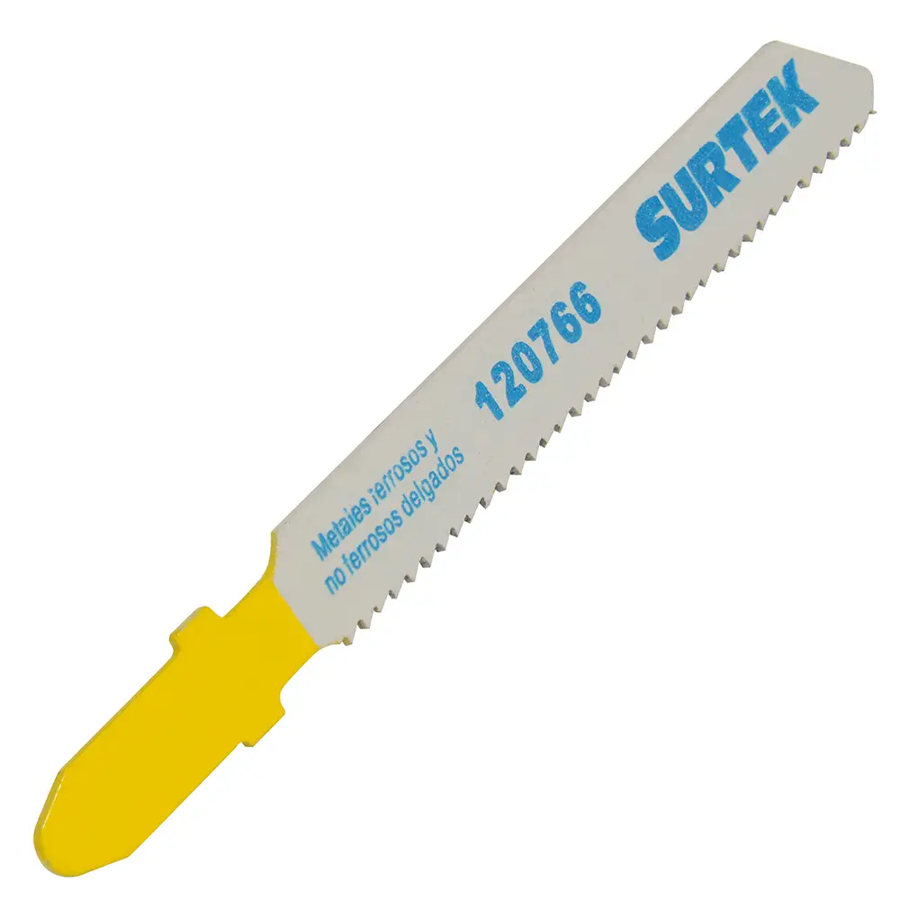 Segueta para sierra caladora zanco tipo T para corte recto, acabado super fino, 76mm,18dpp