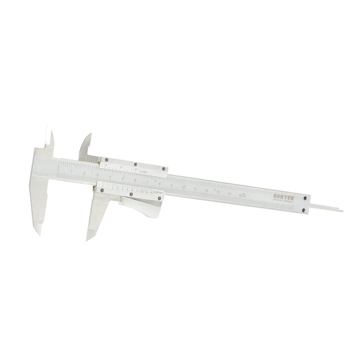 Calibrador pie de rey análogo vernier autolock 0-6"