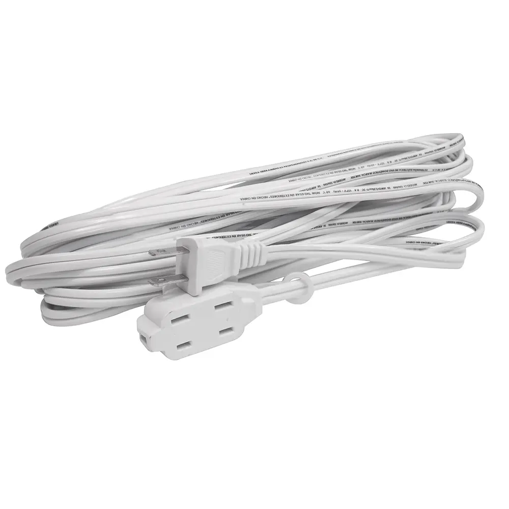 Extensión eléctrica doméstica color blanco, 2 m