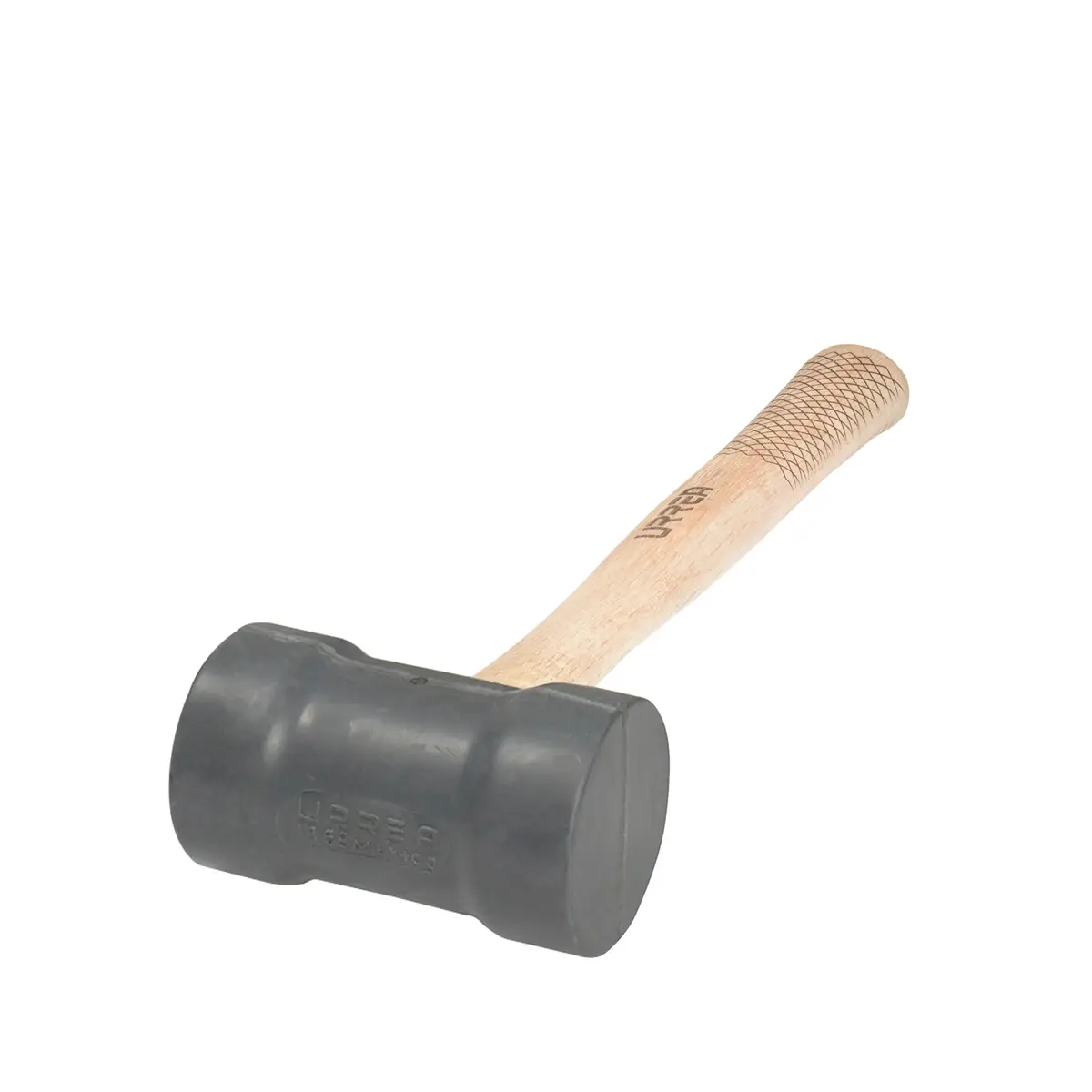 Mazo con cabeza de hule negro  con mango de madera 16", 22 oz