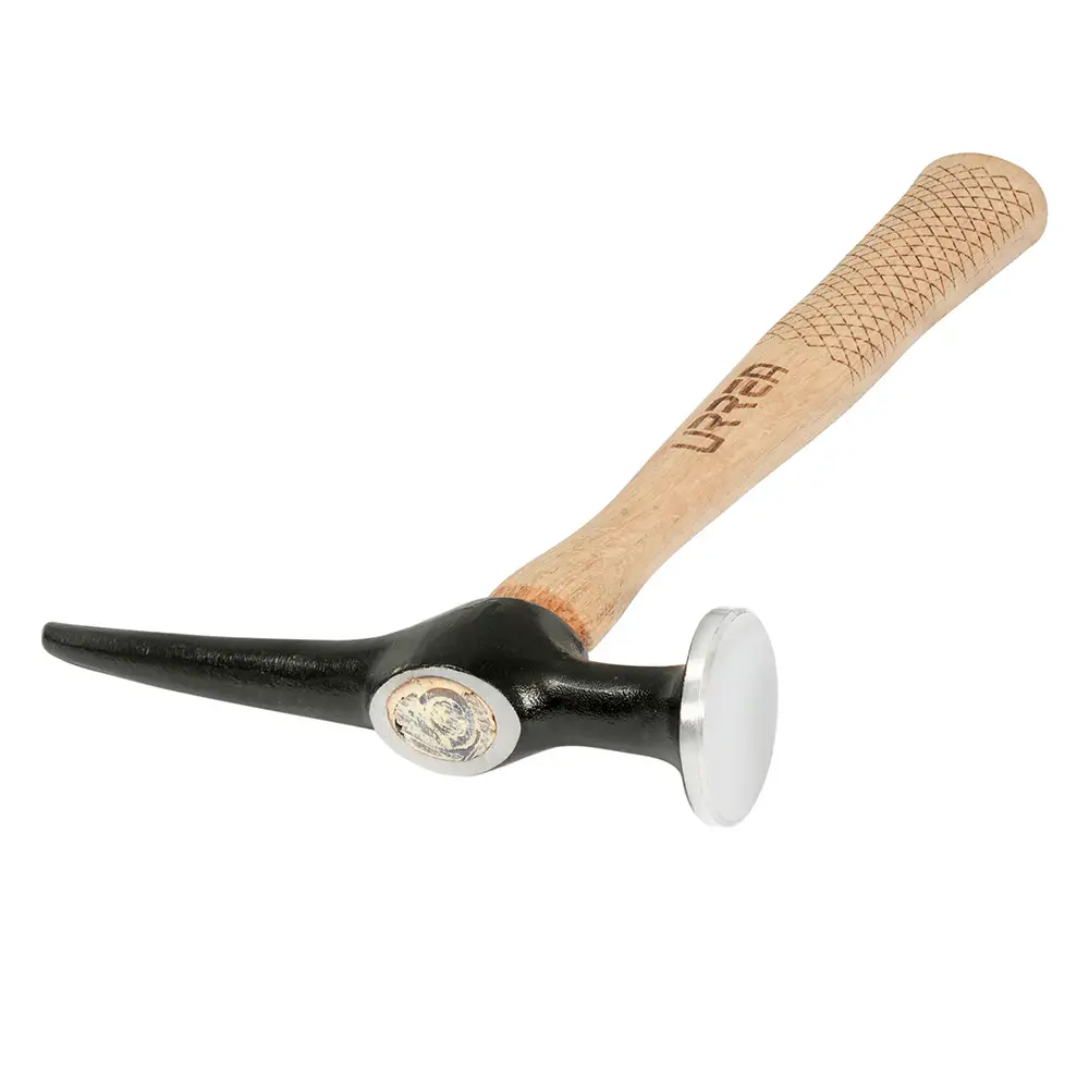 Martillo para laminero con mango de madera de 12", desabollador