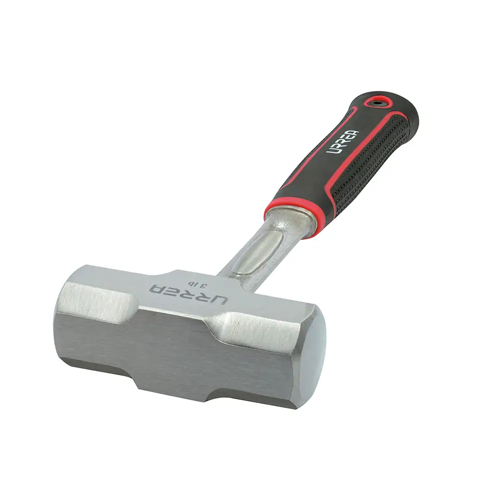 Marro octagonal forjado en una pieza con mango rubber grip anti-vibración 12-1/5", 3 lb