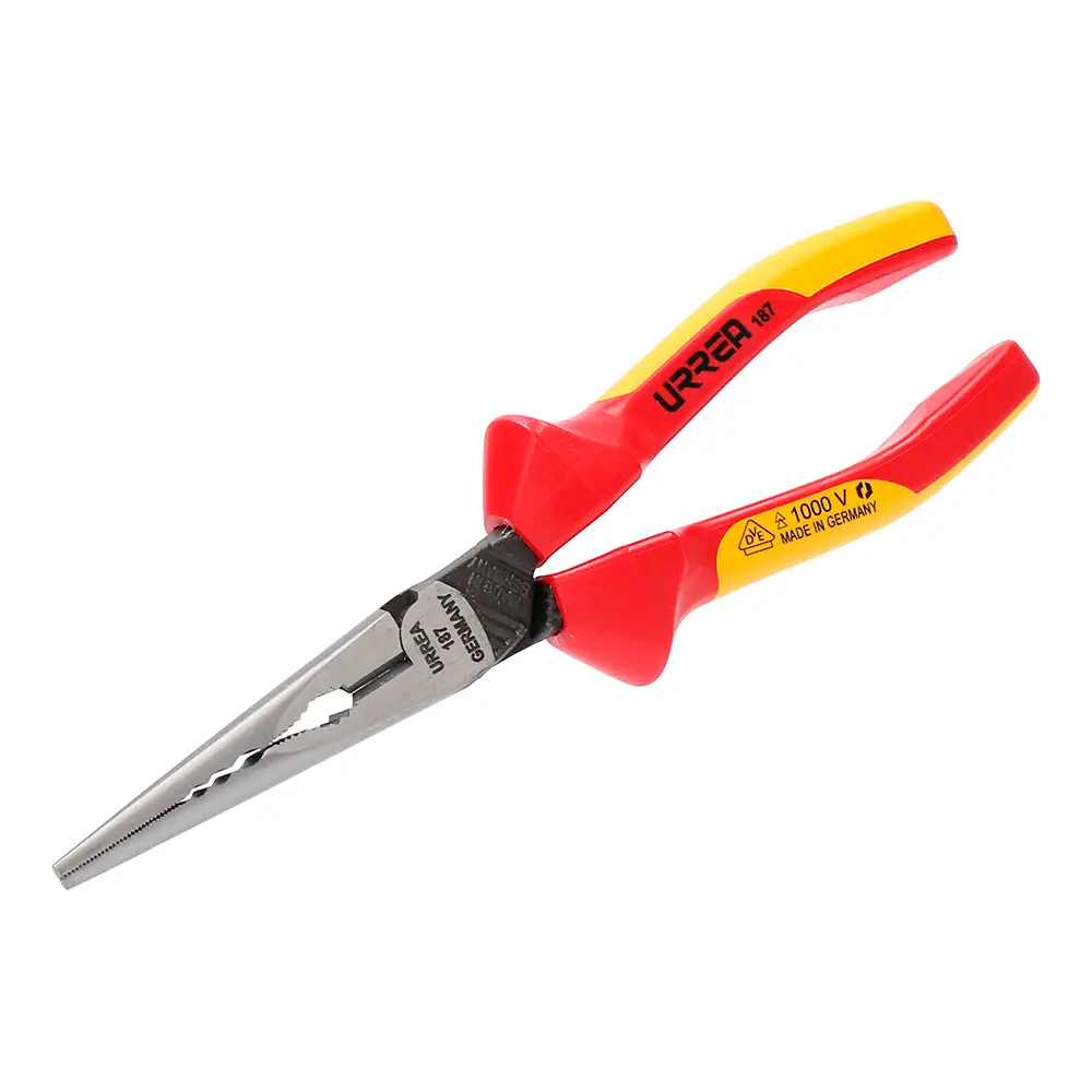 Pinza de 1000 V punta larga de 7-7/8"