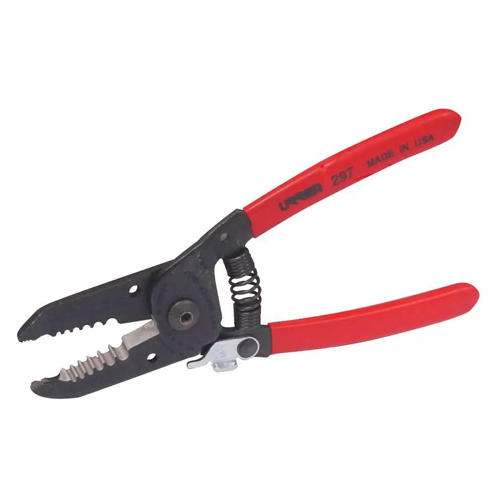 Pinza pelacable con mango air cushion 10-20 AWG alta palanca con seguro de 6-3/4"