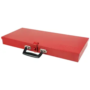 Caja metálica usos múltiples color rojo 19" x 8" x 1"