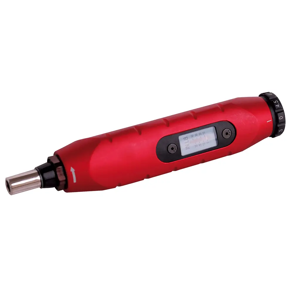 Destornillador de torque microajustable con mango plástico cuadro de 1/4", 3-15 in-lb, 4-1