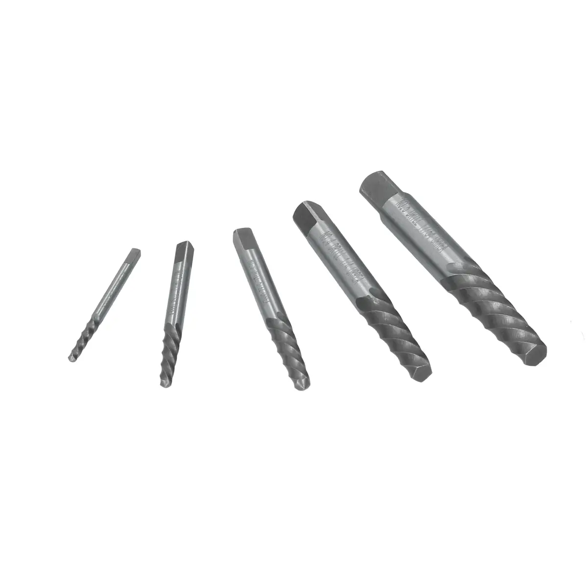 Juego de extractor "cola de cochino" para tornillos, 5 piezas
