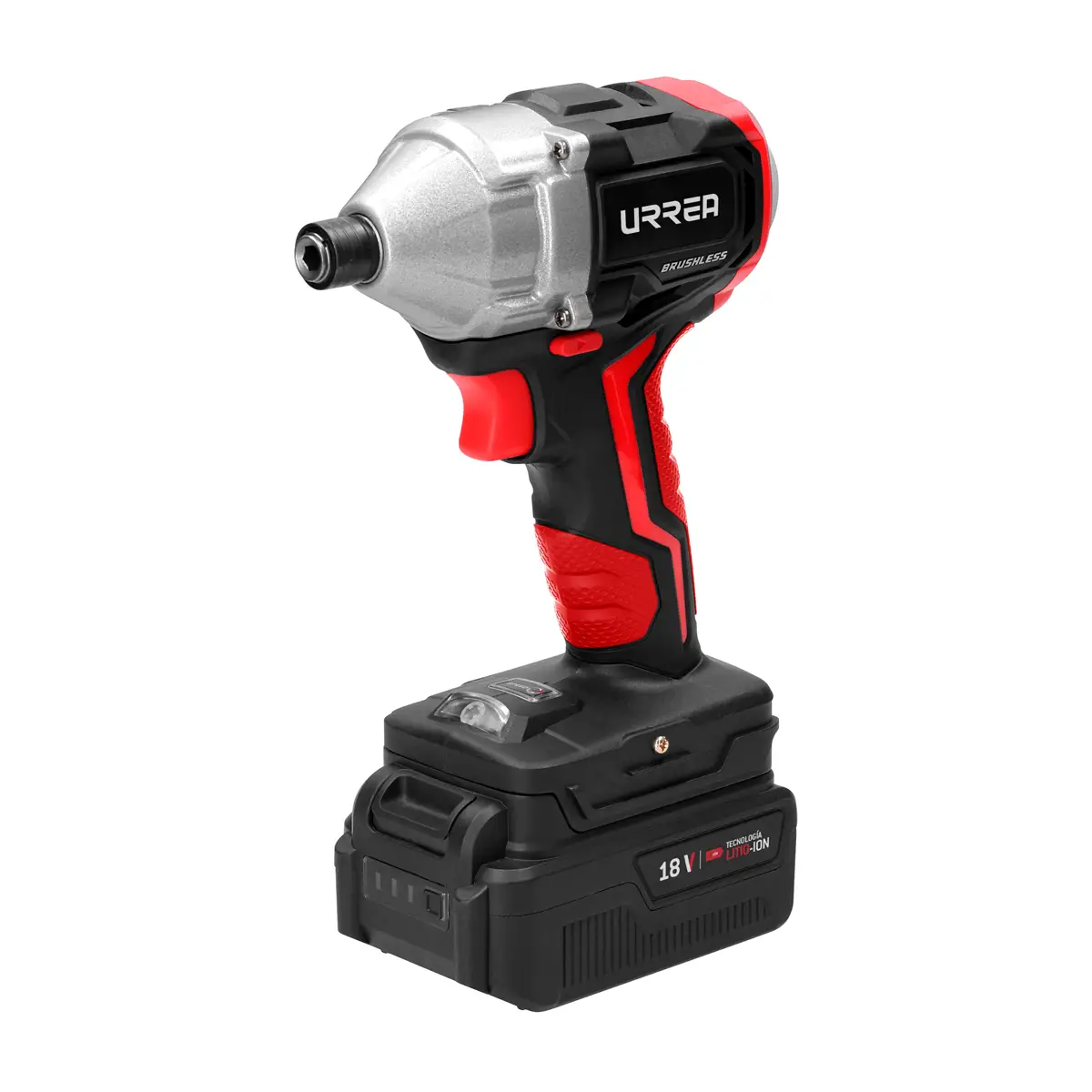Atornillador de impacto 1/4" a batería Litio-ion 18 V, 350, 280, 200 Nm