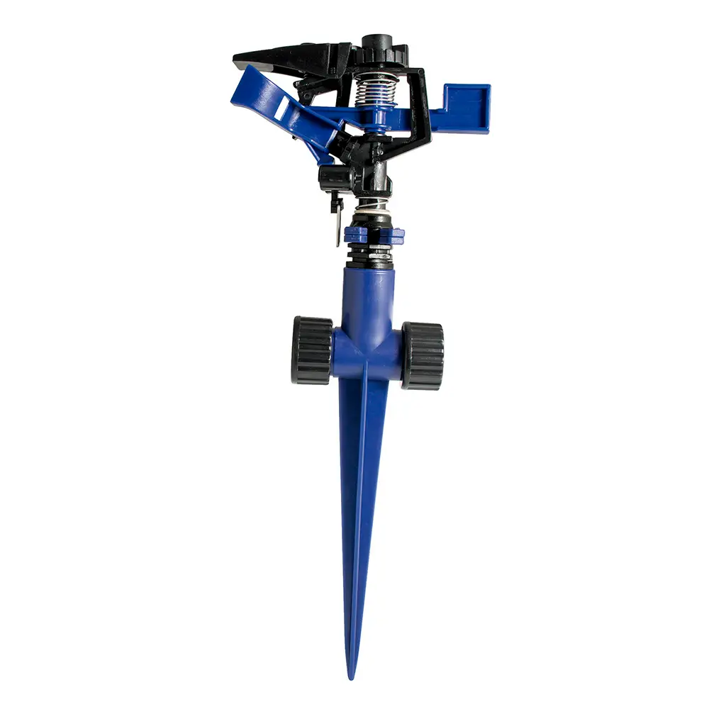 Aspersor estacionario con base metálica de 2 brazos, 3/4" GHT