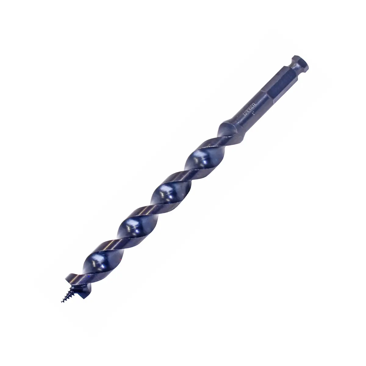 Broca para madera de acero al carbono tipo gusano 1" zanco de 1/2"