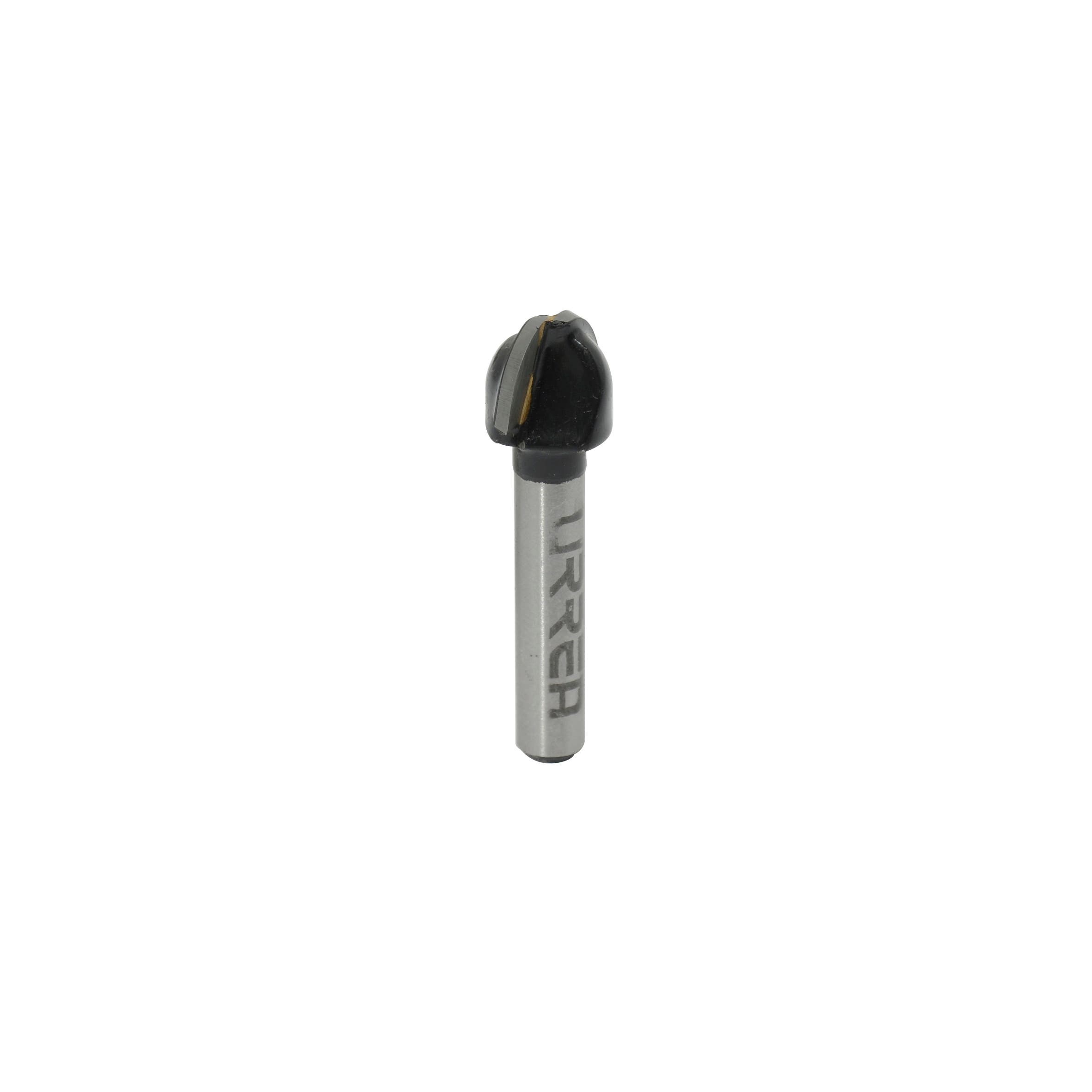 Broca para router de acero demedia caña 1/2" zanco de 1/4"