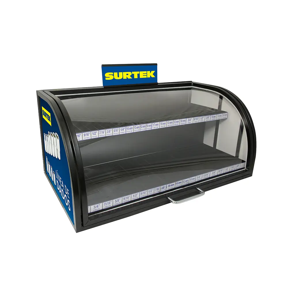 Rack despachador de mostrador para dados 63.5 cm x 30.5 cm x 32.3 cm