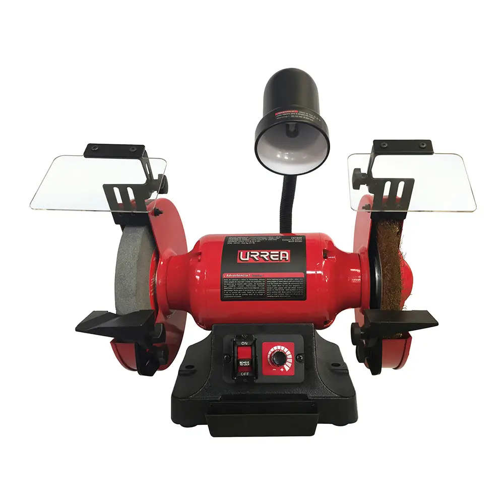 Esmeril de banco con base de acero 8" 3/4 HP 570 W 120 V, 3400 RPM