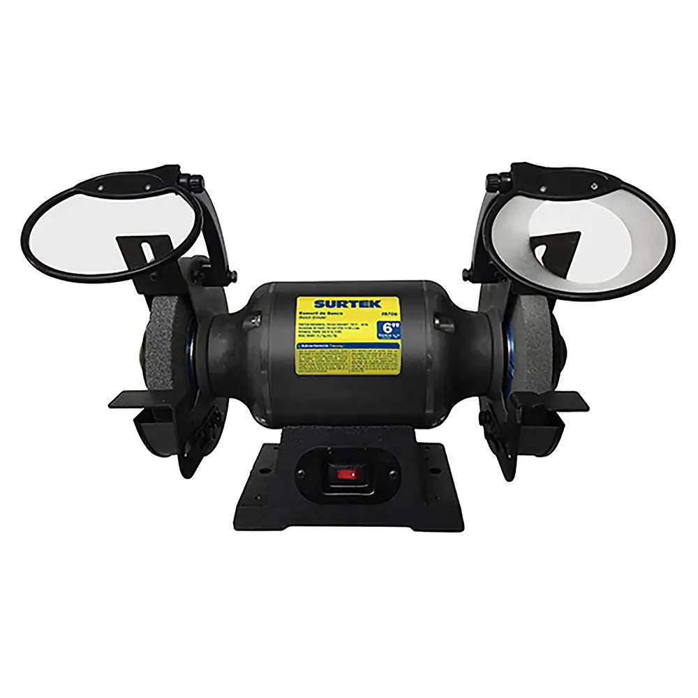 Esmeril de banco motor silencioso de inducción 6" 3/4 HP 550 W 120 V, 3450 RPM