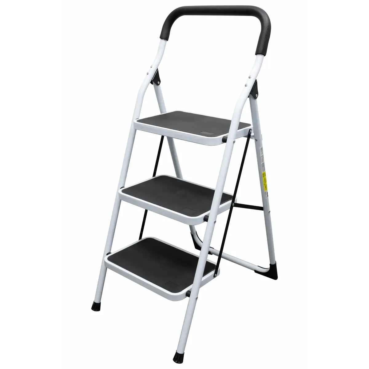 Escalera plegables tipo taburete de acero con 3 peldaños