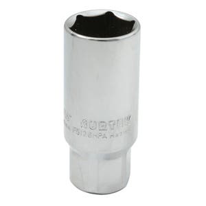 Dado para bujía con neopreno en pulgadas, cuadro 3/8", 6 puntas, 13/16"