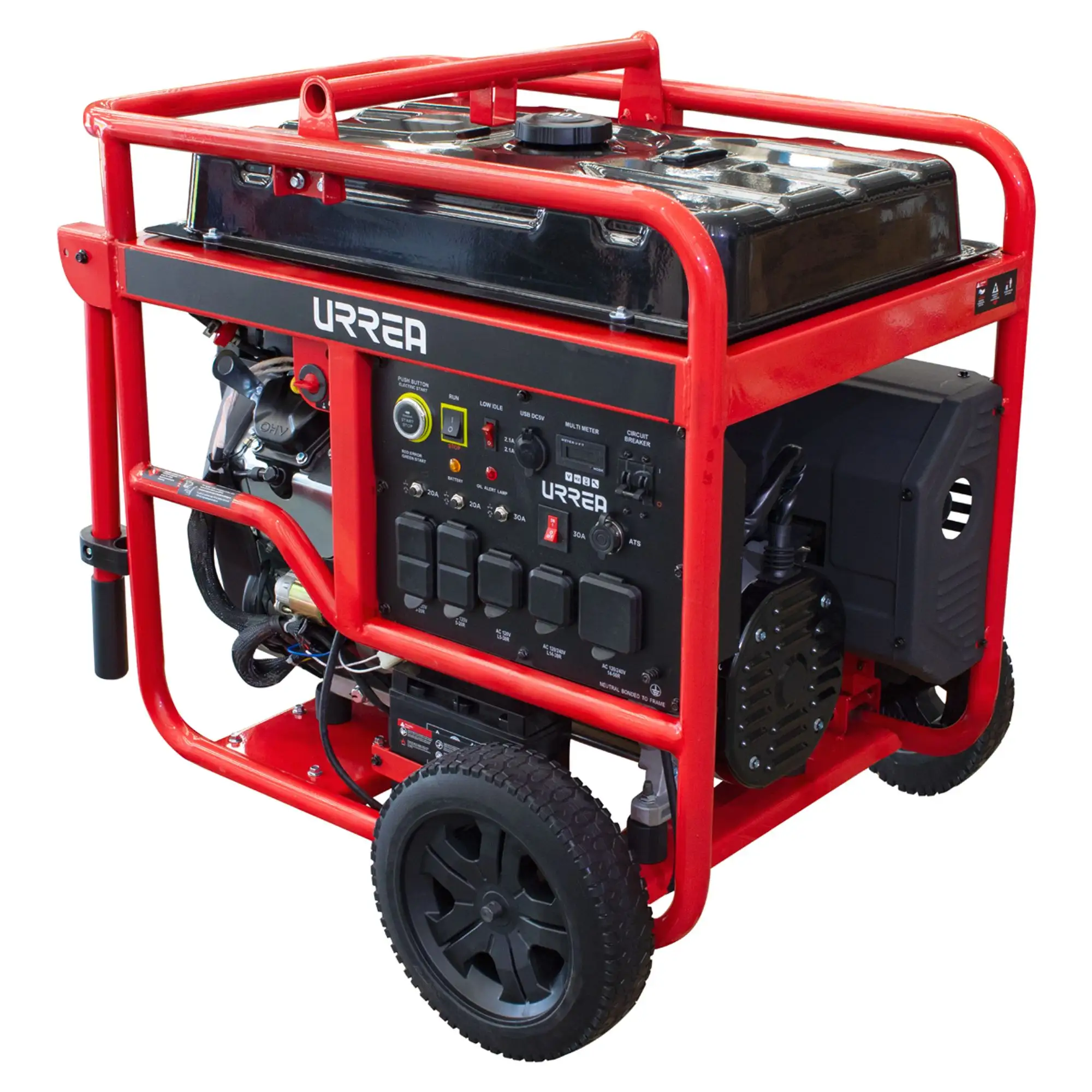 Generador a gasolina 13000 W, 713 cc, voltaje de salida 120-240 V