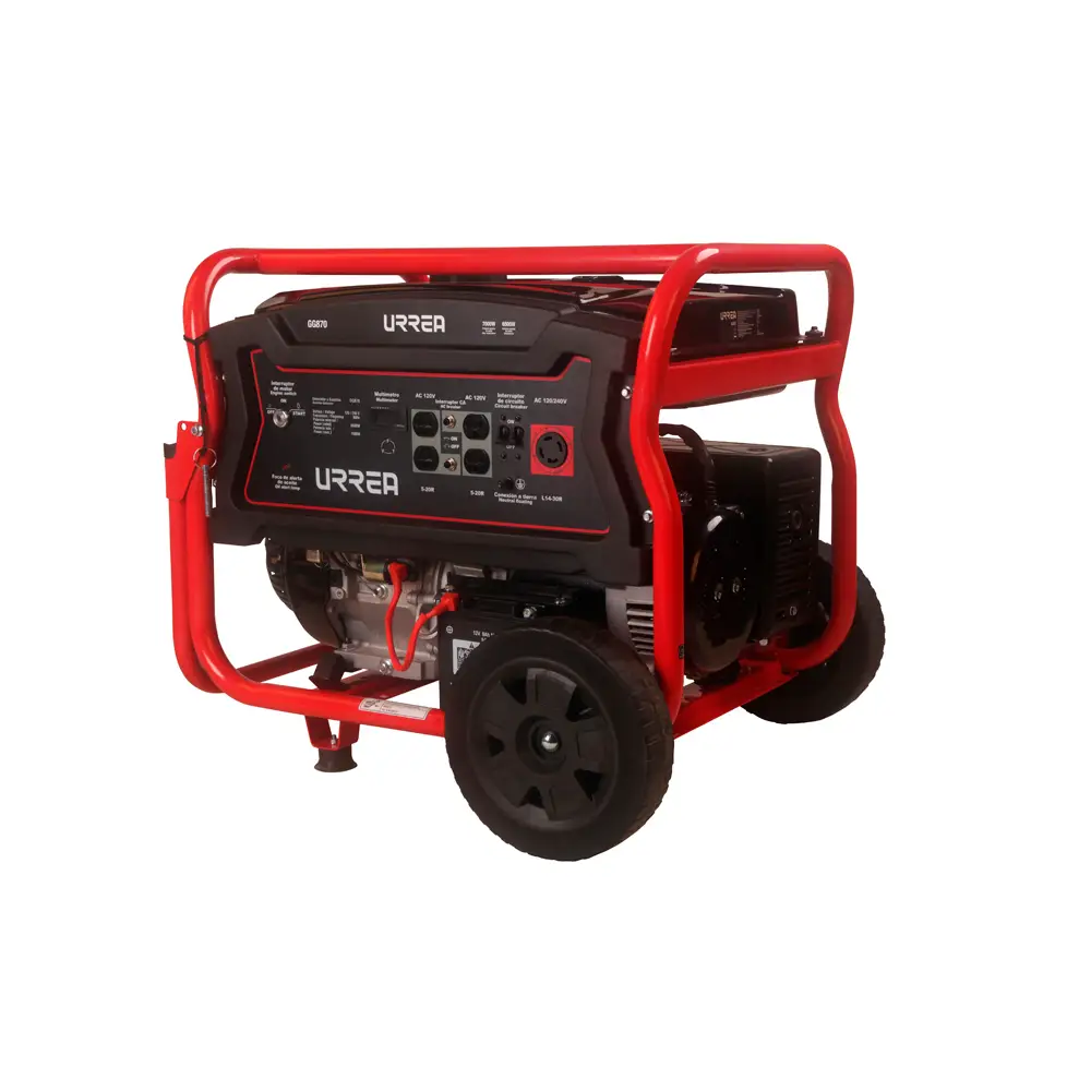 Generador a gasolina 7000 W, 420 cc, voltaje de salida 120-240 V
