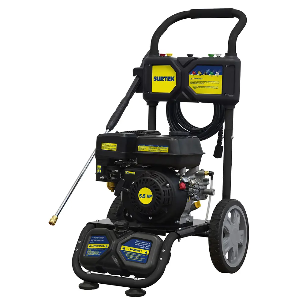 Hidrolavadora a gasolina 5.5 HP 2900 PSI, 7.2 Lt por minuto