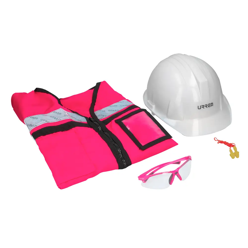 Juego de equipo de protección personal rosa CH, 4 piezas
