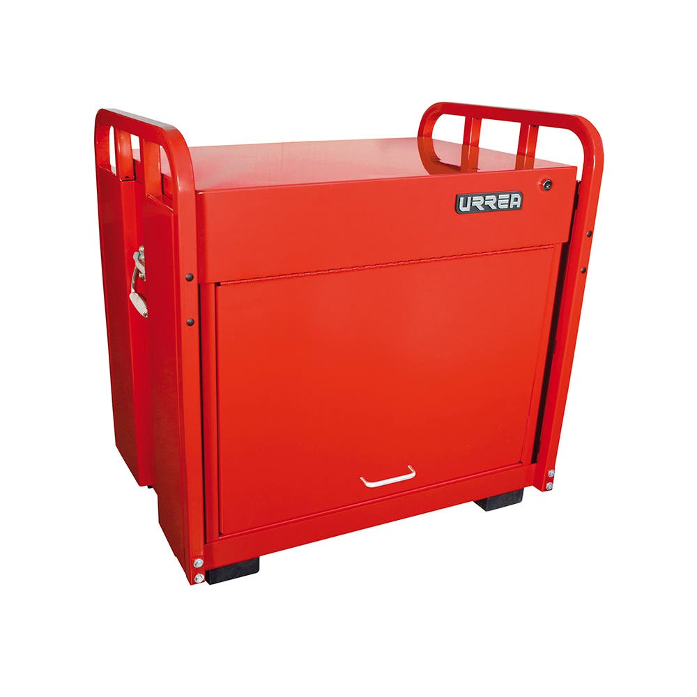 Gabinete de servicio en sitio con 7 gavetas color rojo 30"