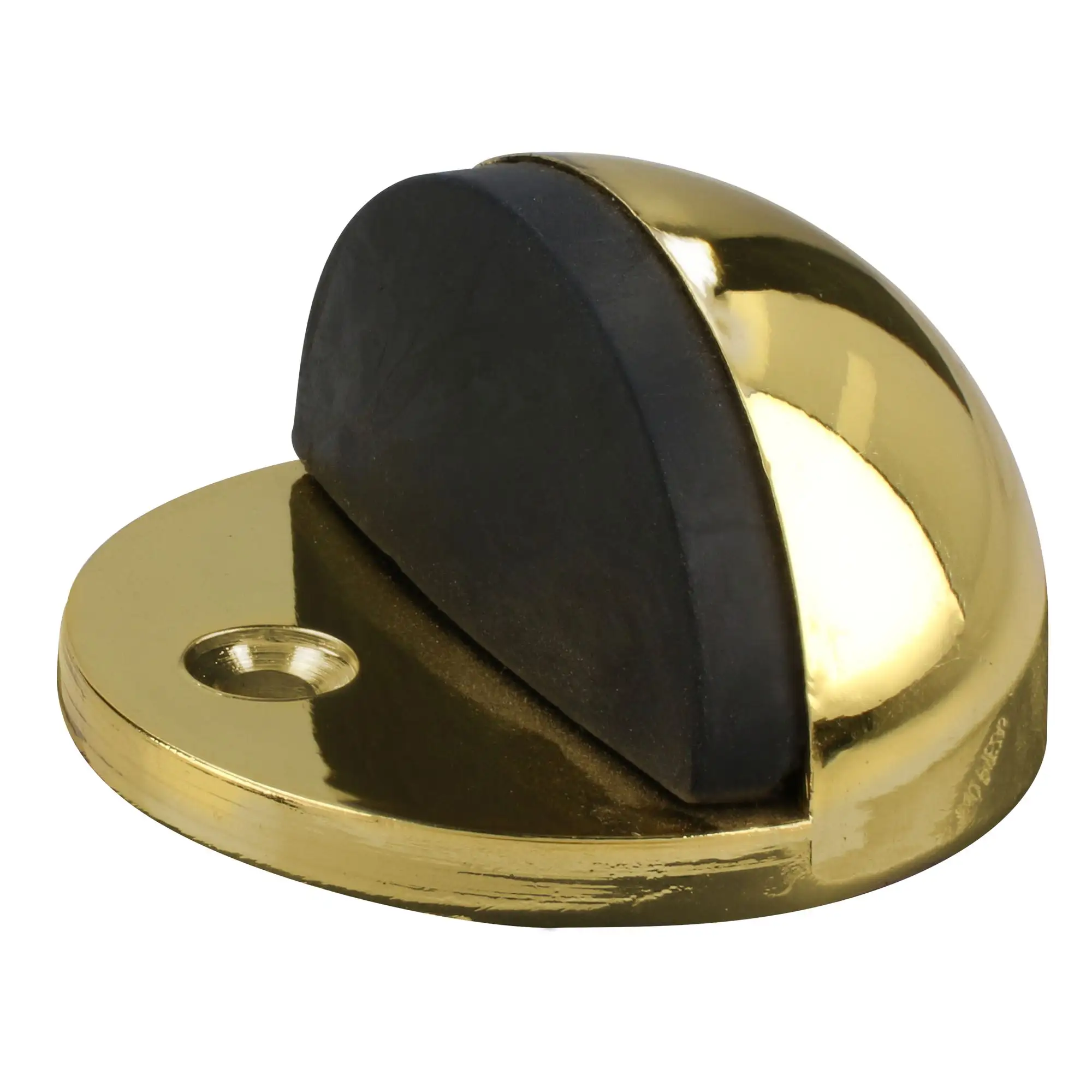 Tope tipo catarina para puerta latón brillante