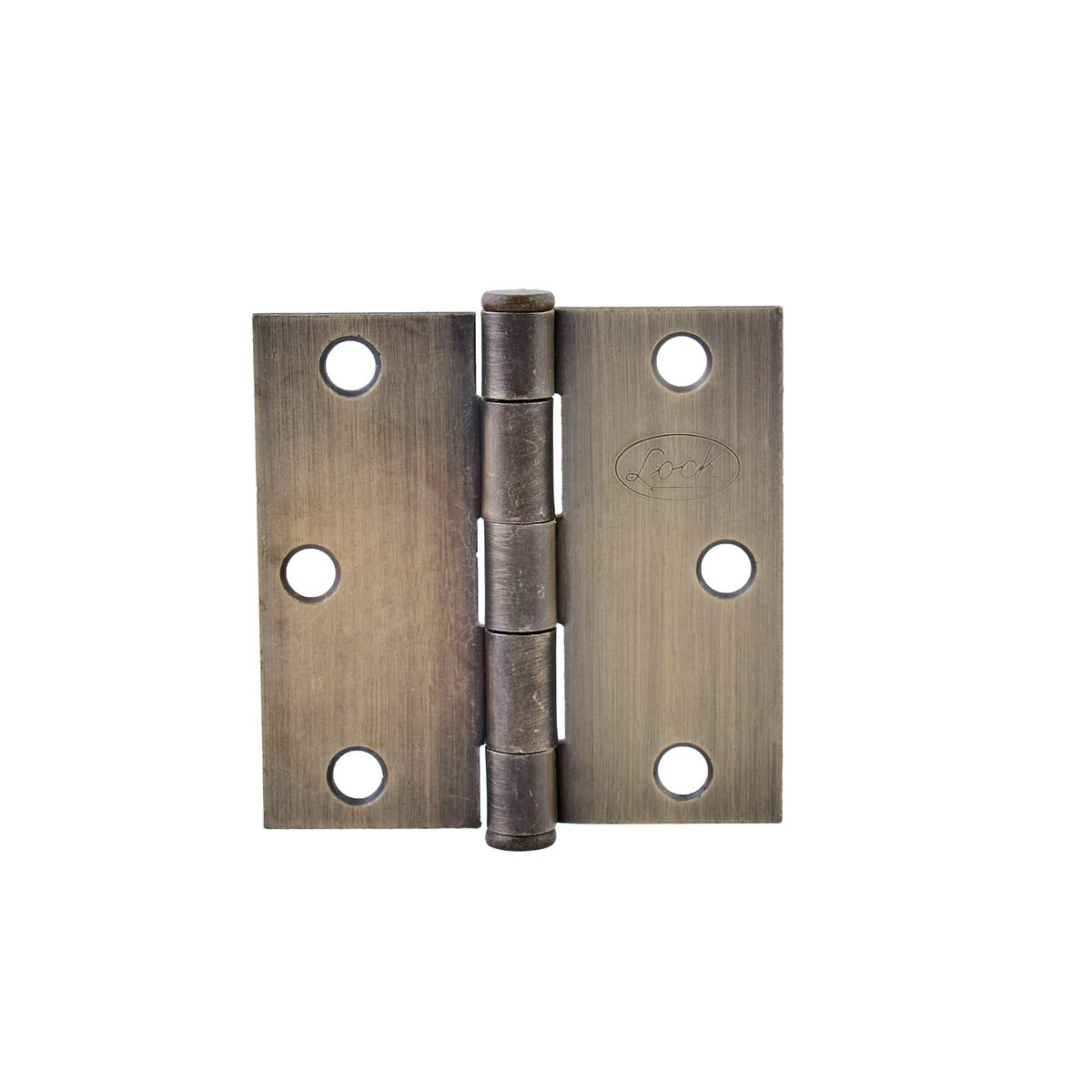 Bisagra cuadrada perno sueltode acero latón antiguo 2" x 2"