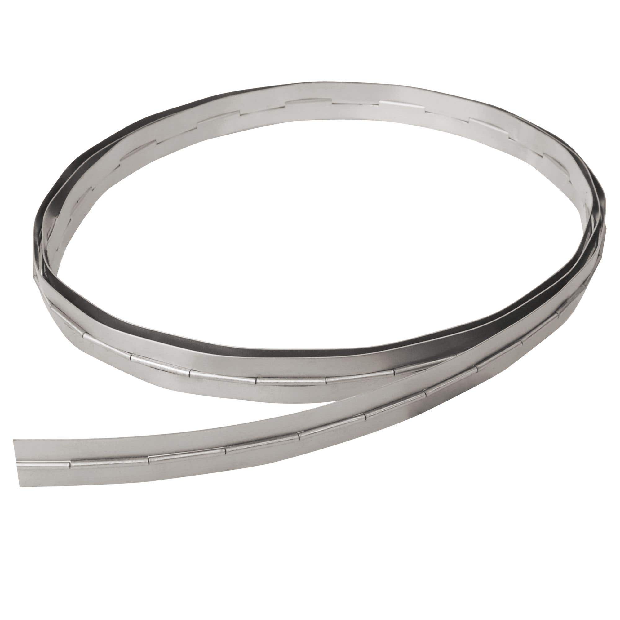 Bisagra piano 1-1/4" x 3.5 m, natural, en caja