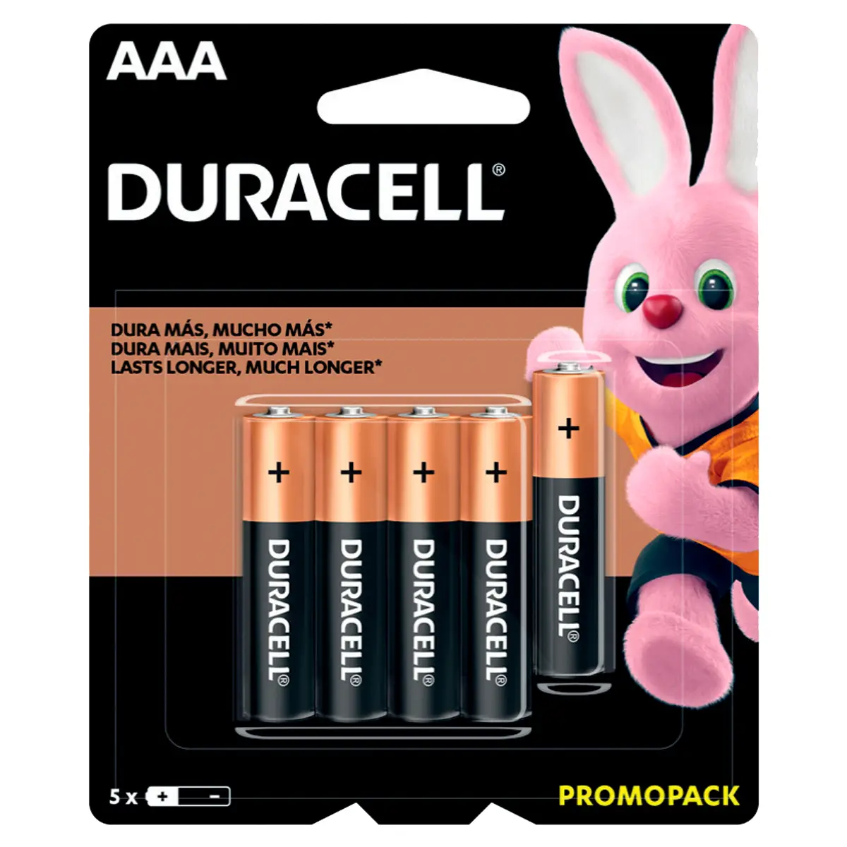 Pila alcalina Duracell® "AAA", 5 piezas