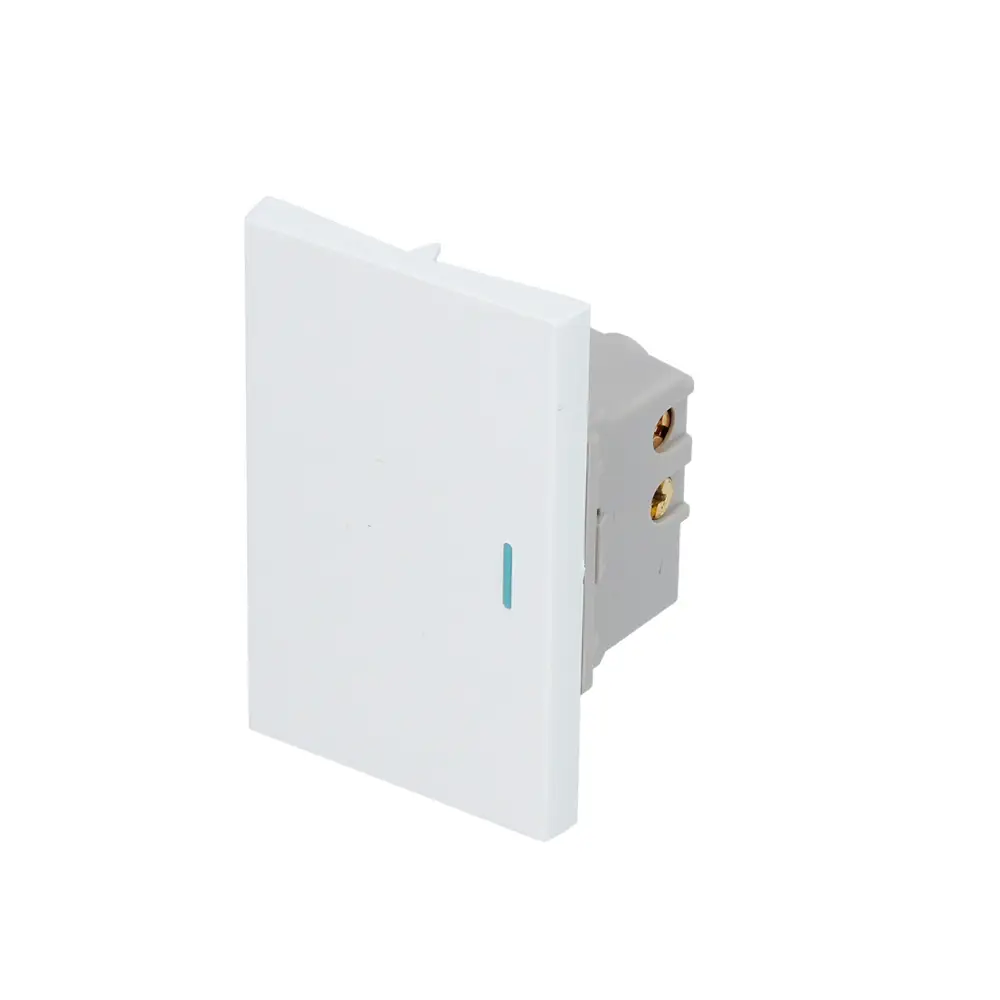 Interruptor 1/1, línea Premium, color blanco