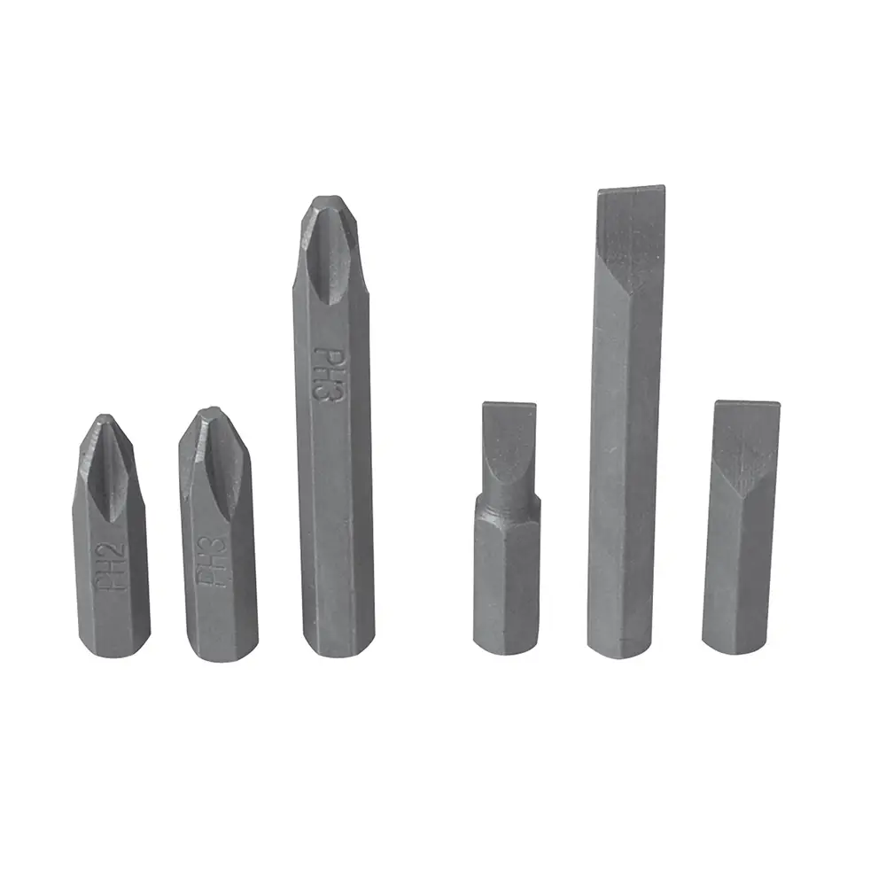 Juego de puntas de impacto combinadas intercambiables para destornillador D10,6 pz en cajP