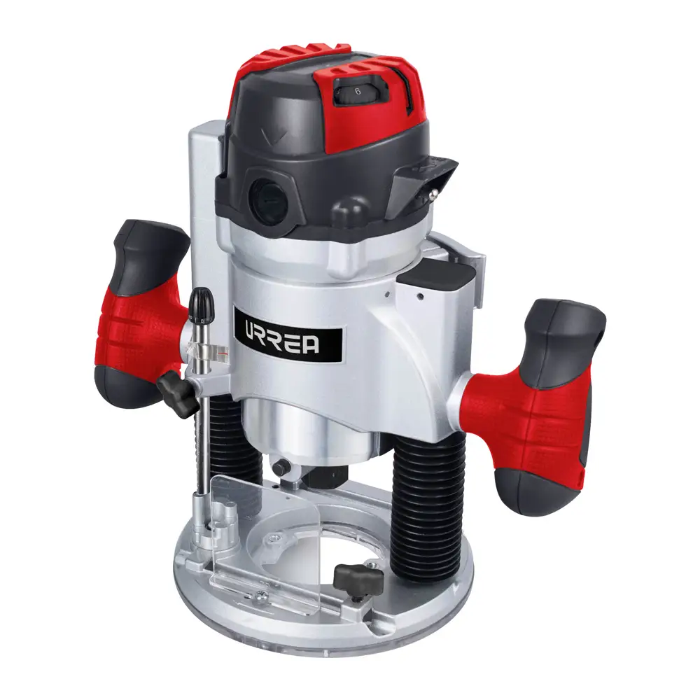 Router base con luz LED de trabajo 1/4"-1/2" 1,300 W 120 V, 11,000 - 25,000 RPM