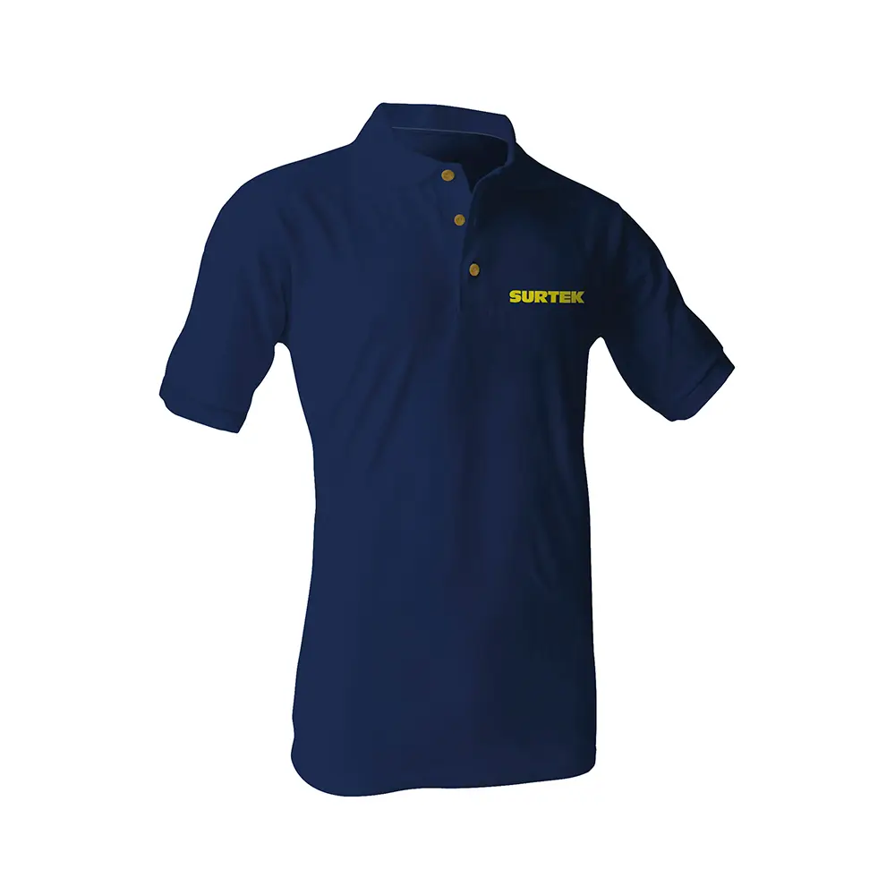 Playera tipo polo para caballero color azul talla L