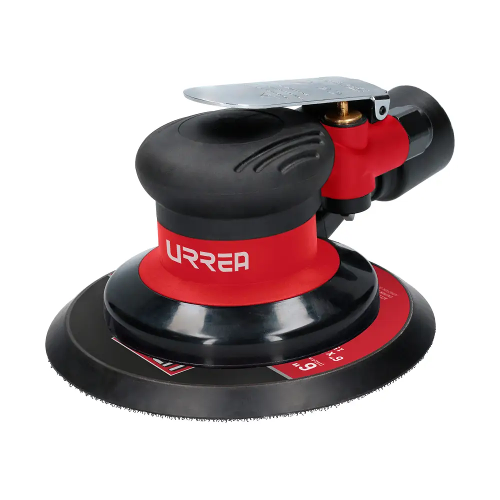 Lijadora neumática roto-orbital 6" 12,000RPM, eje de 5/16", aspiración central